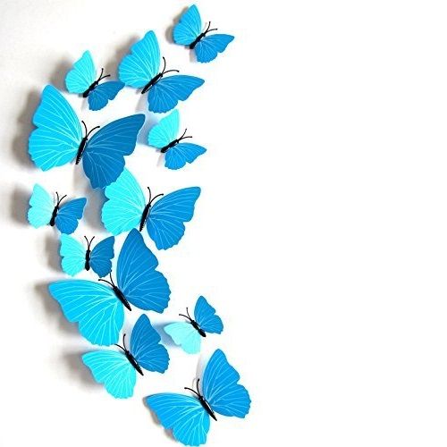 3D Vlinders Blauw
